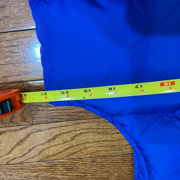 Lands End Womens Puffer Vest Blue Medium 10/12 Goosedown and Feathers - Picture 4 of 7